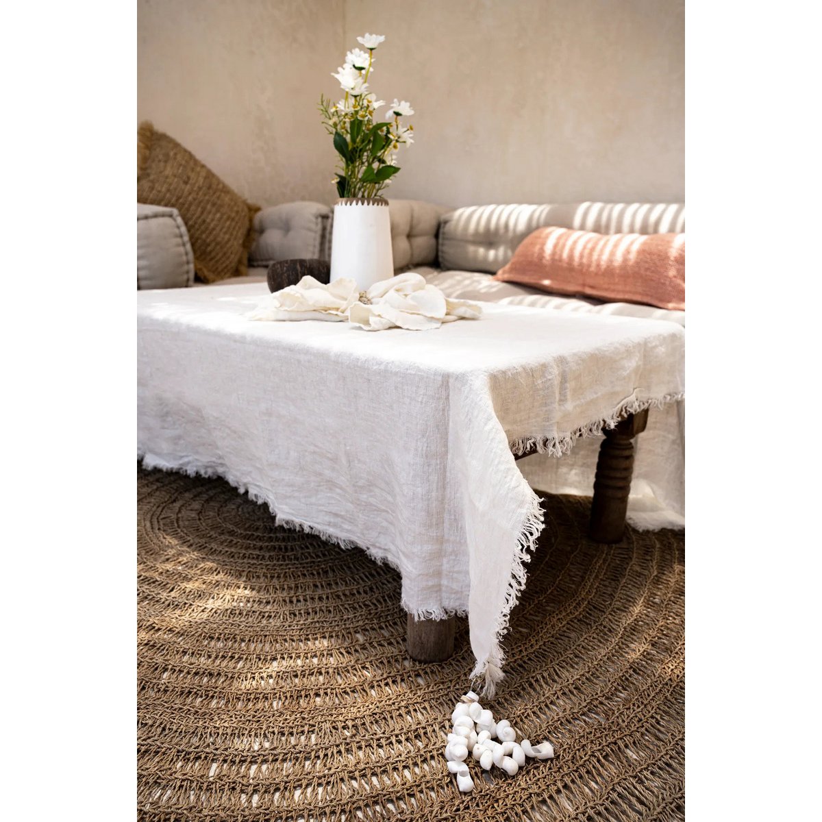 Pinces pour Nappe - Blanc - Lot de 4