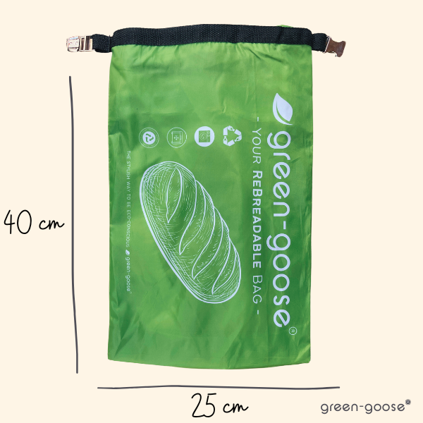 green-goose Ensemble de sacs à pain réutilisables en rPet
