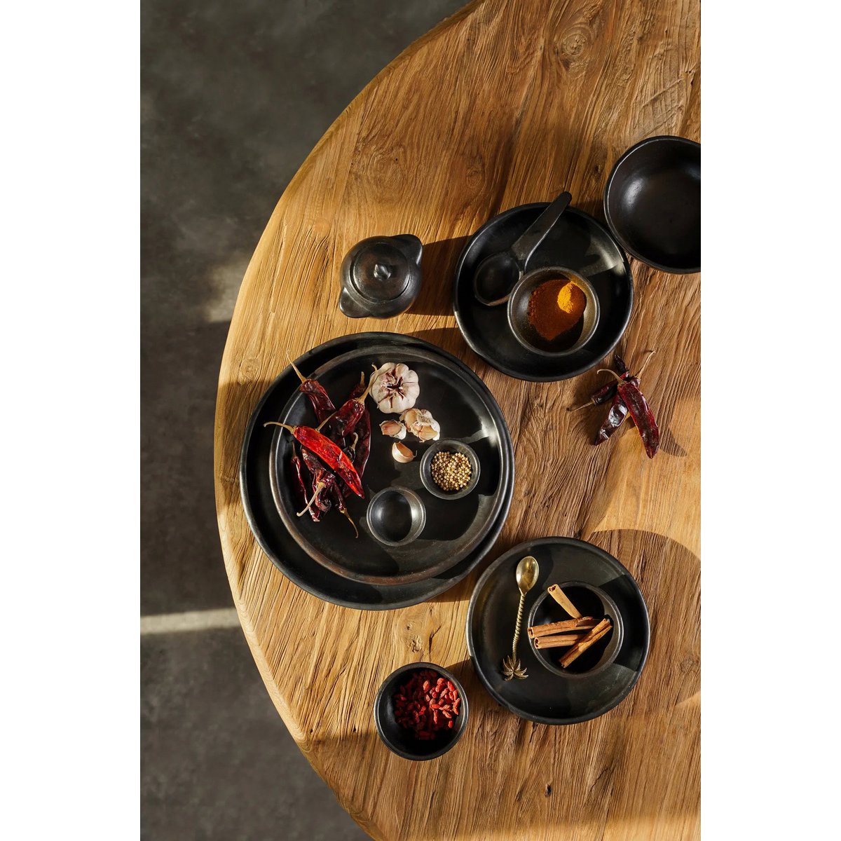 Assiette Brûlée classic - Noir - M