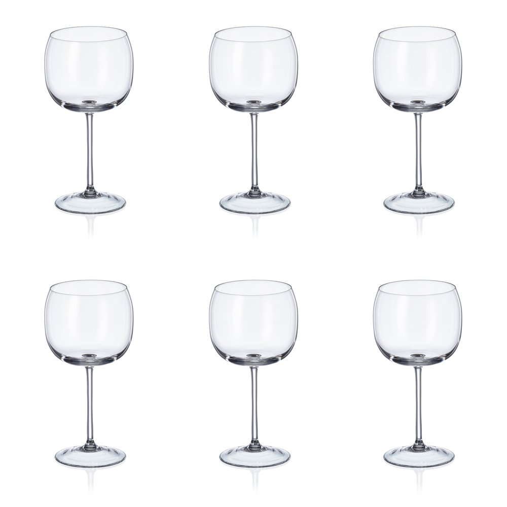 Verres à vin 490ml uni boule - lot de 6