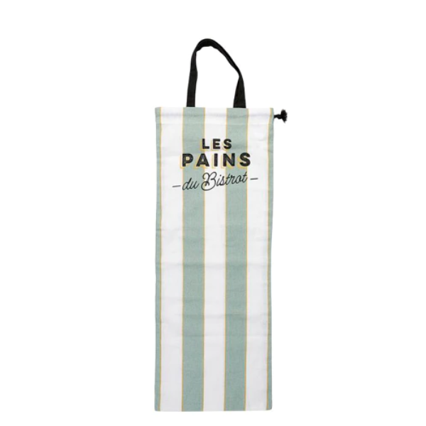 Green -goose Cotton Broodzag xxl - 27x82 cm - menthe / crème
