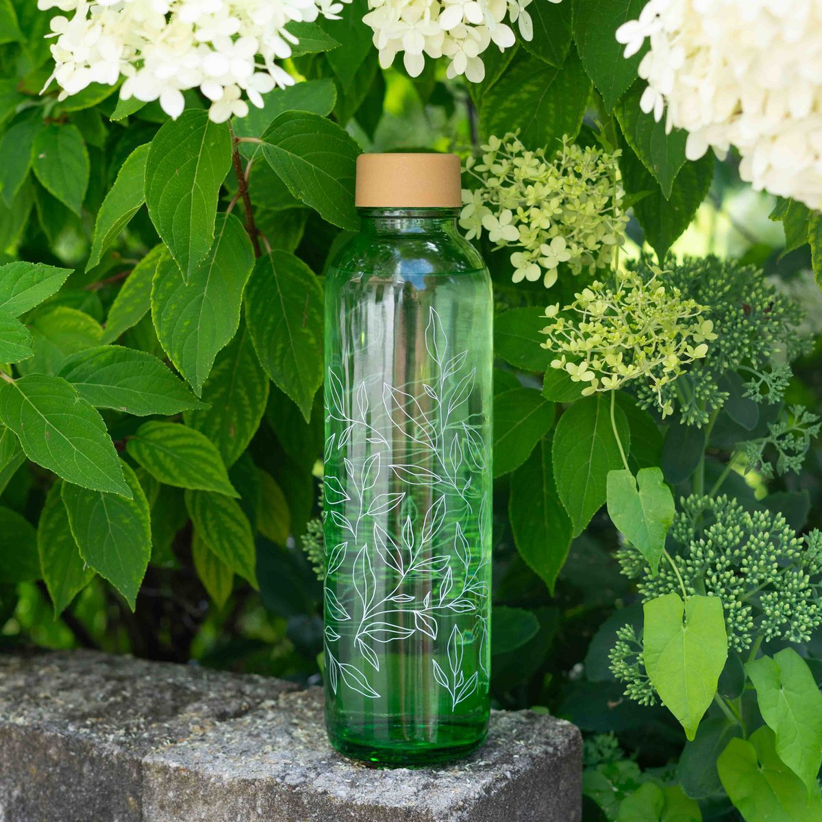 HARMONIE VERTE Bouteille en verre de 0,7 l