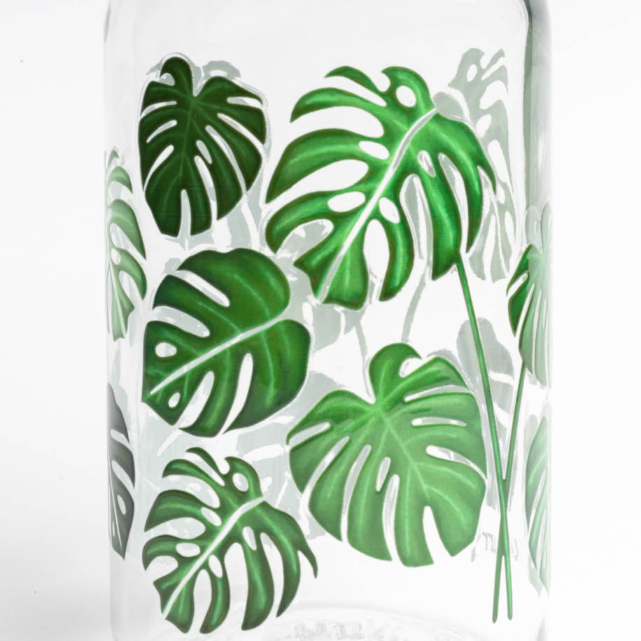 GREEN LIVING Bouteille en verre de 0,4 l