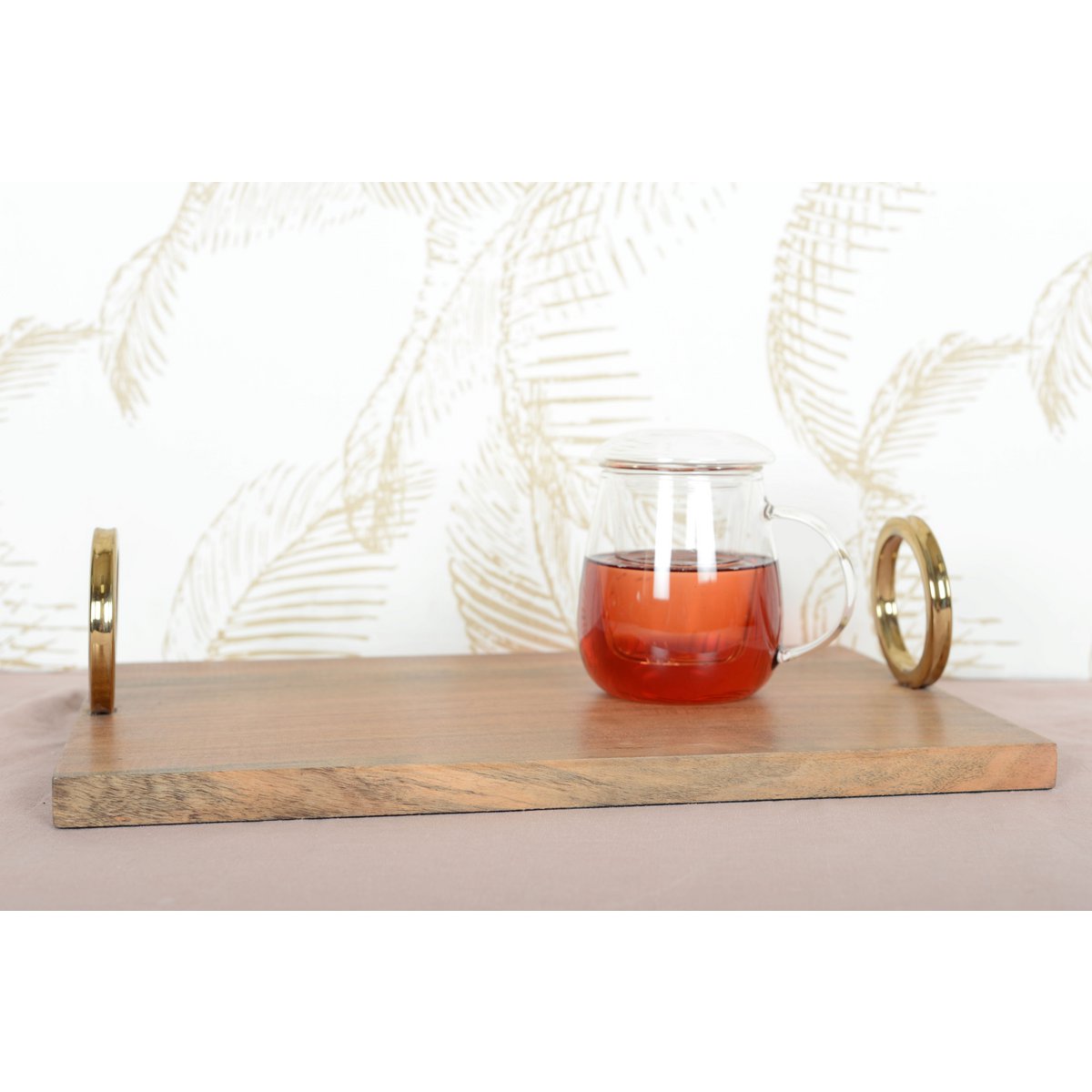 Mug à infusion en verre avec filtre en verre 550ml