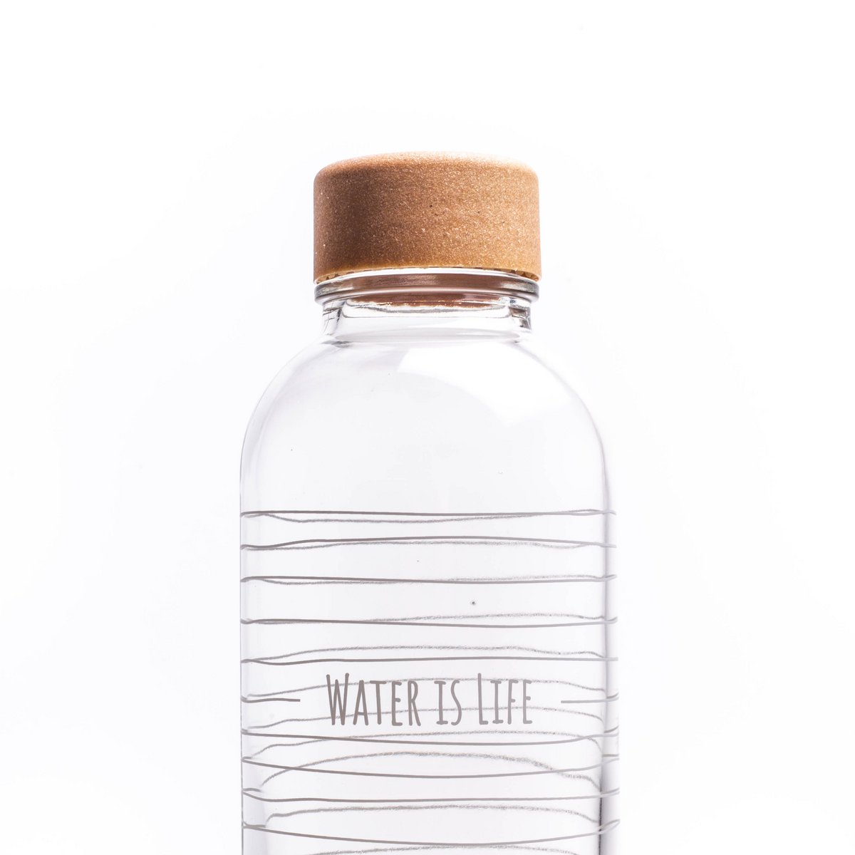 L'EAU C'EST LA VIE Bouteille en verre de 0,7 l