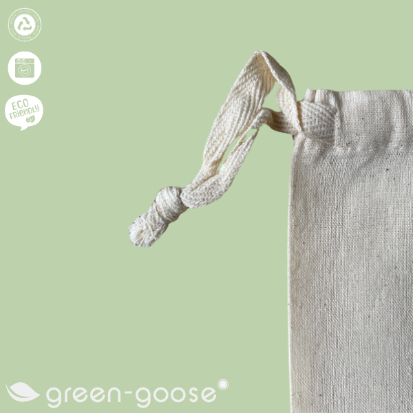 sac à pain en coton bio green-goose