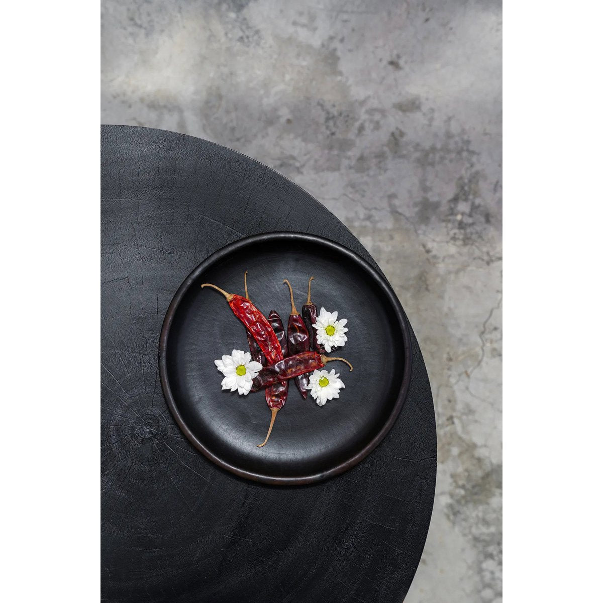 Assiette Brûlée classic - Noir - M
