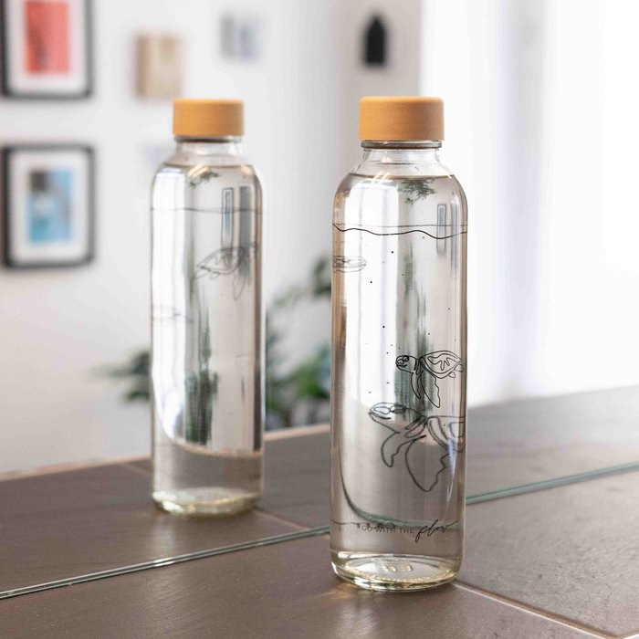 Bouteille en verre 0,7 L - ALLEZ AVEC LE FLUX
