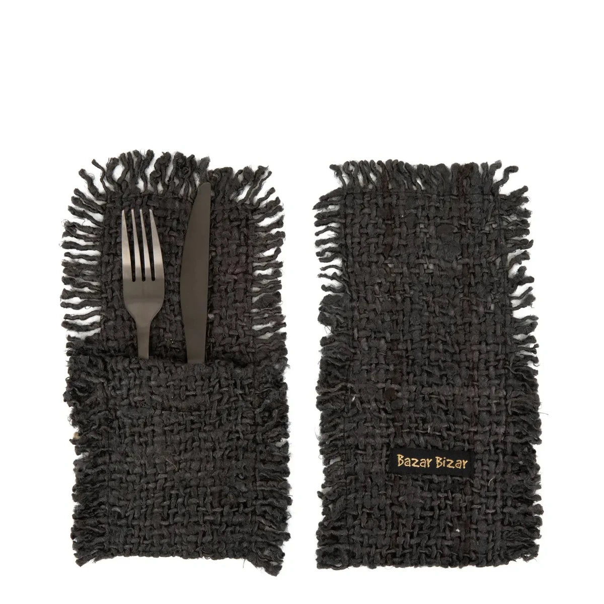 Porte-Couverts Oh My Gee - Noir Marine - Lot de 4