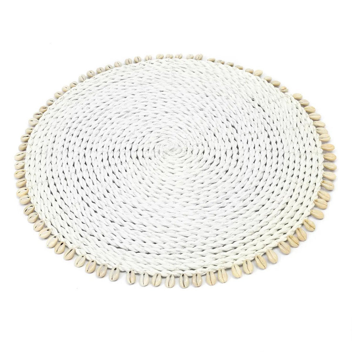Napperon Shell Seagrass - Blanc