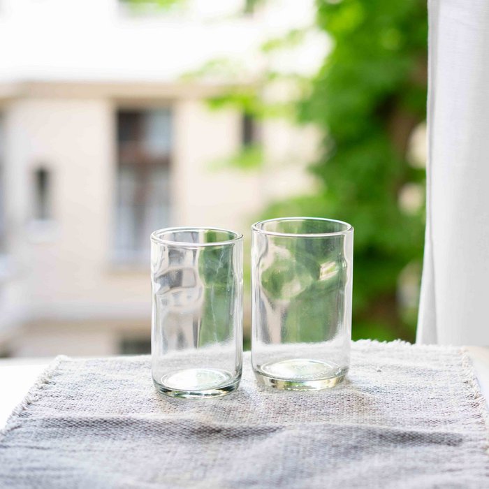 CARRY GLASS Verre à boire 400 ml lot de 2 - UPCYCLING