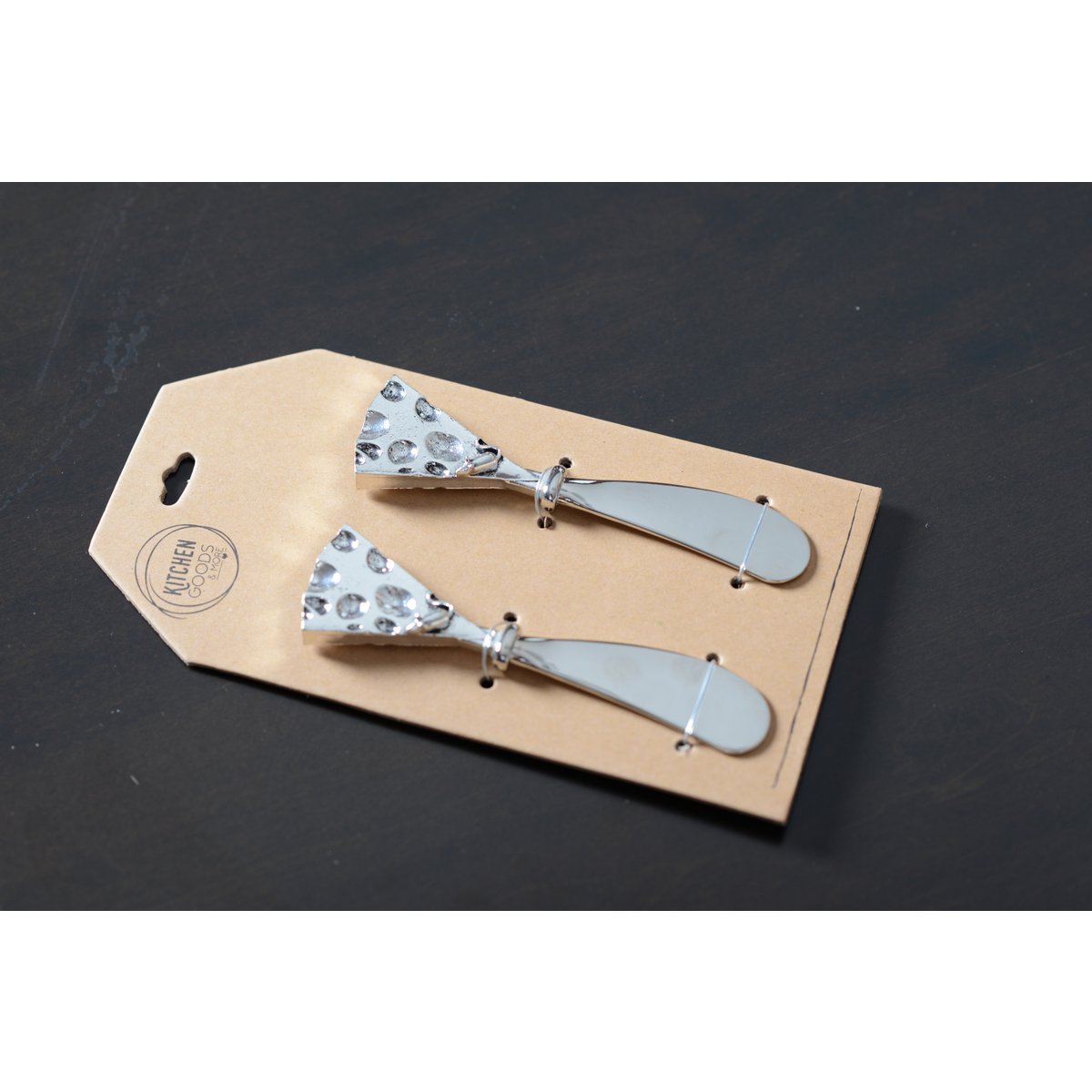 Tartineur design fromage argent - lot de 2