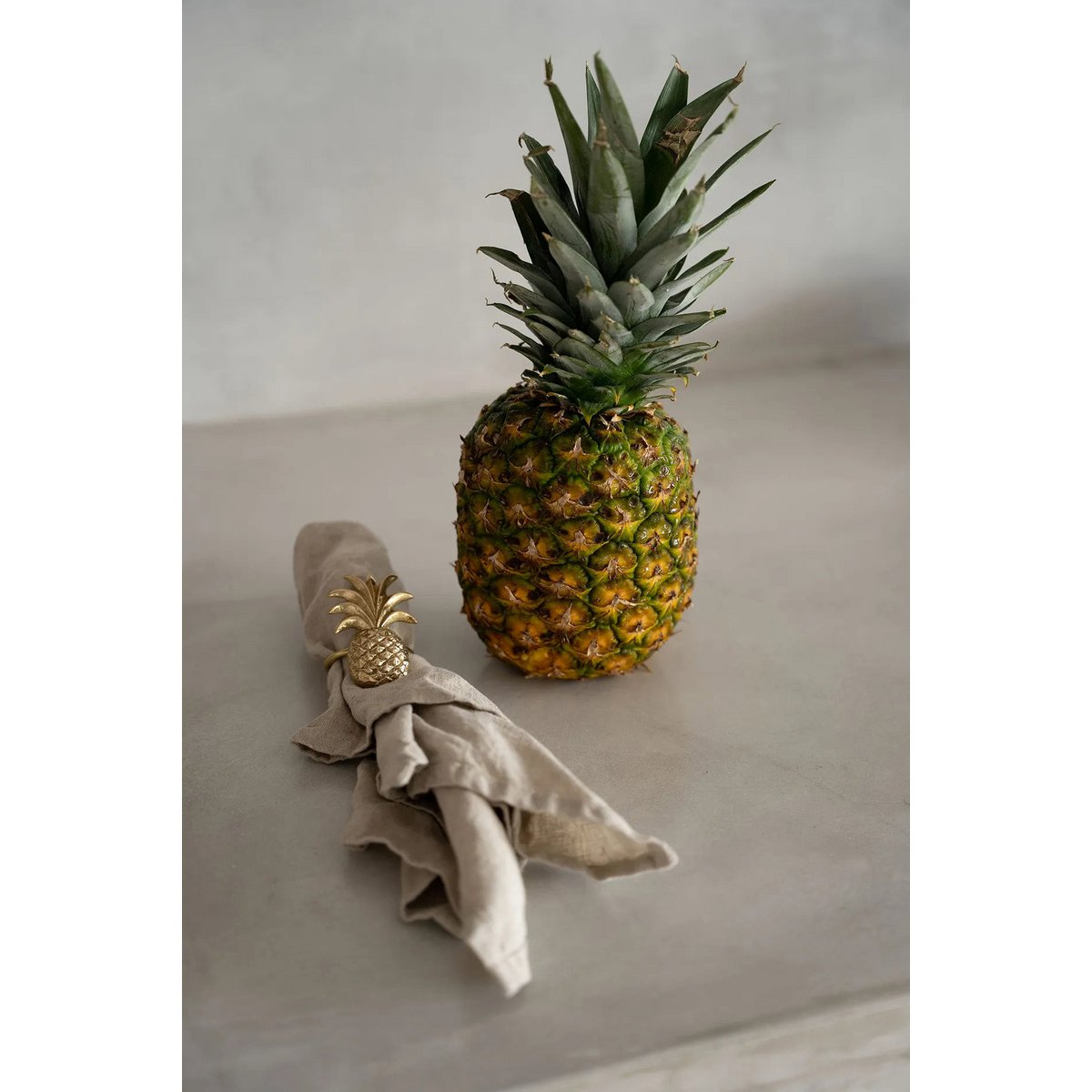 Le Rond de Serviette Ananas - Or