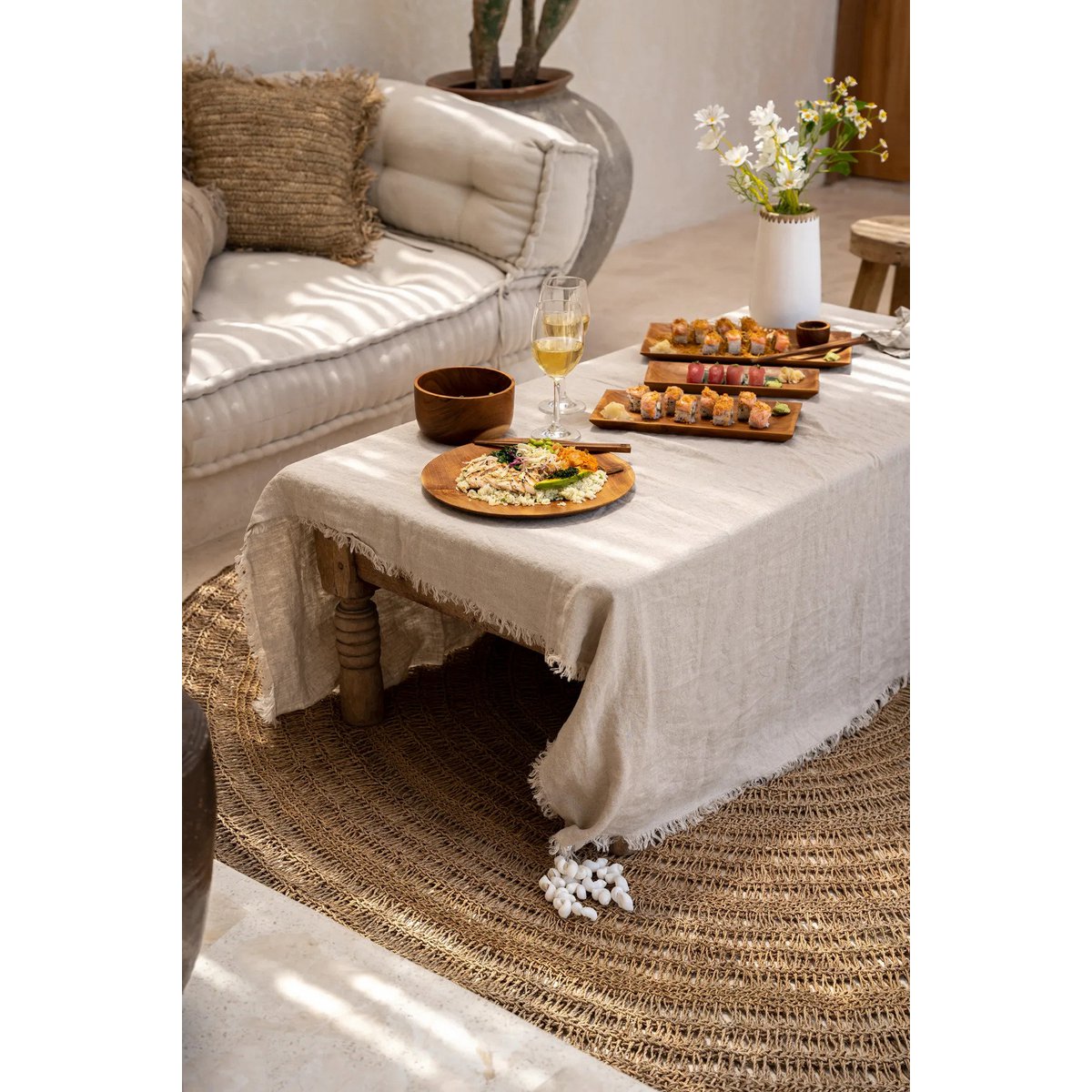 Pinces pour Nappe - Blanc - Lot de 4