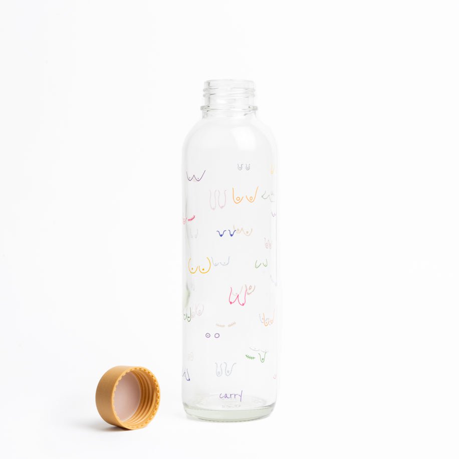 BOOBIES Bouteille en verre de 0,7 l