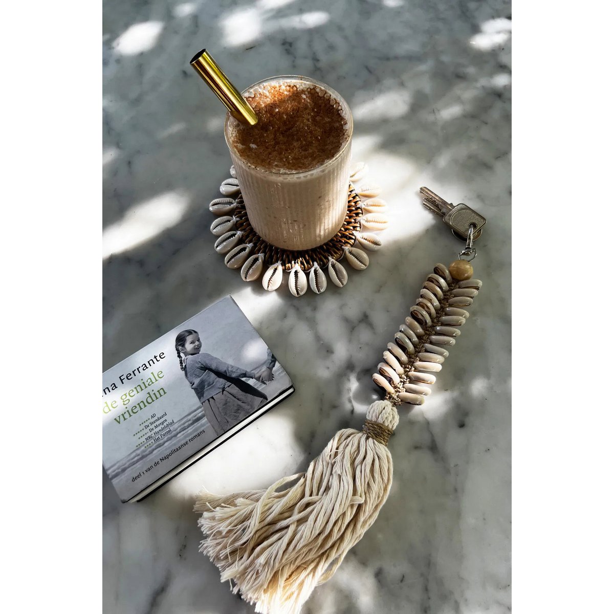 Le Coaster Colonial Shell - Brun Naturel