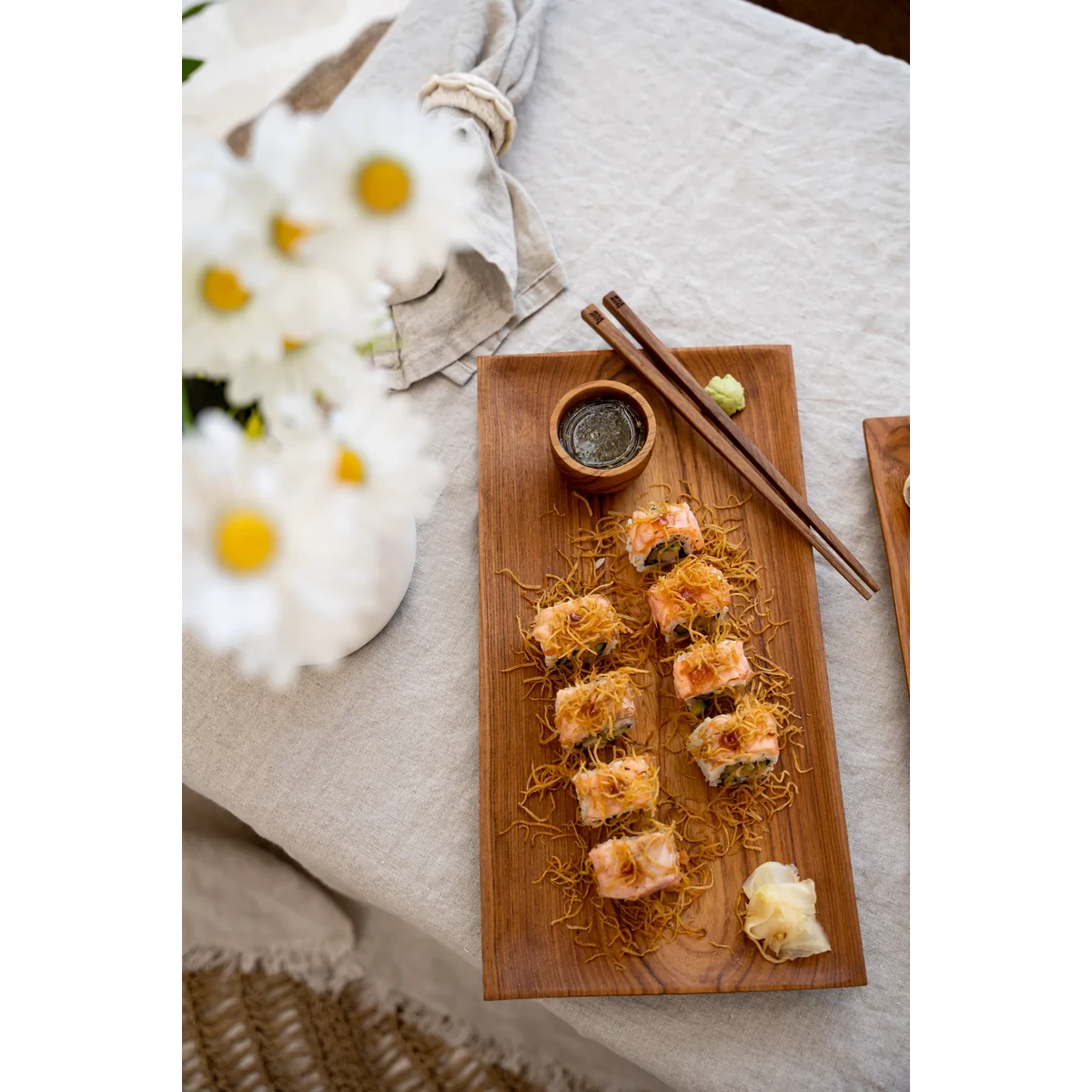Les baguettes en racine de teck