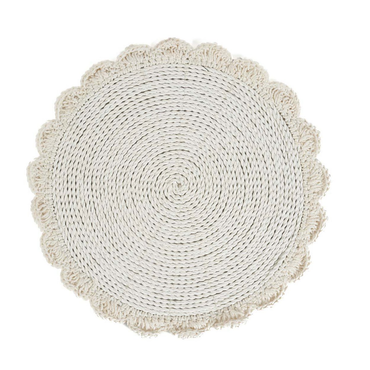 Le napperon de mariage en macramé - Naturel