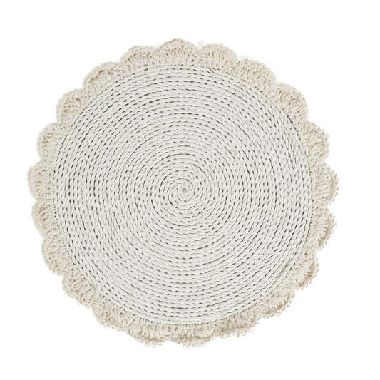 Le napperon de mariage en macramé - Naturel