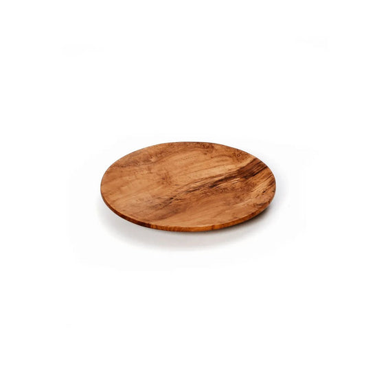 Assiette ronde en racine de teck - XS
