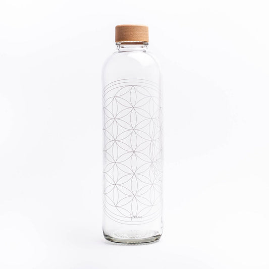 FLEUR DE VIE Bouteille en verre de 1,0 l