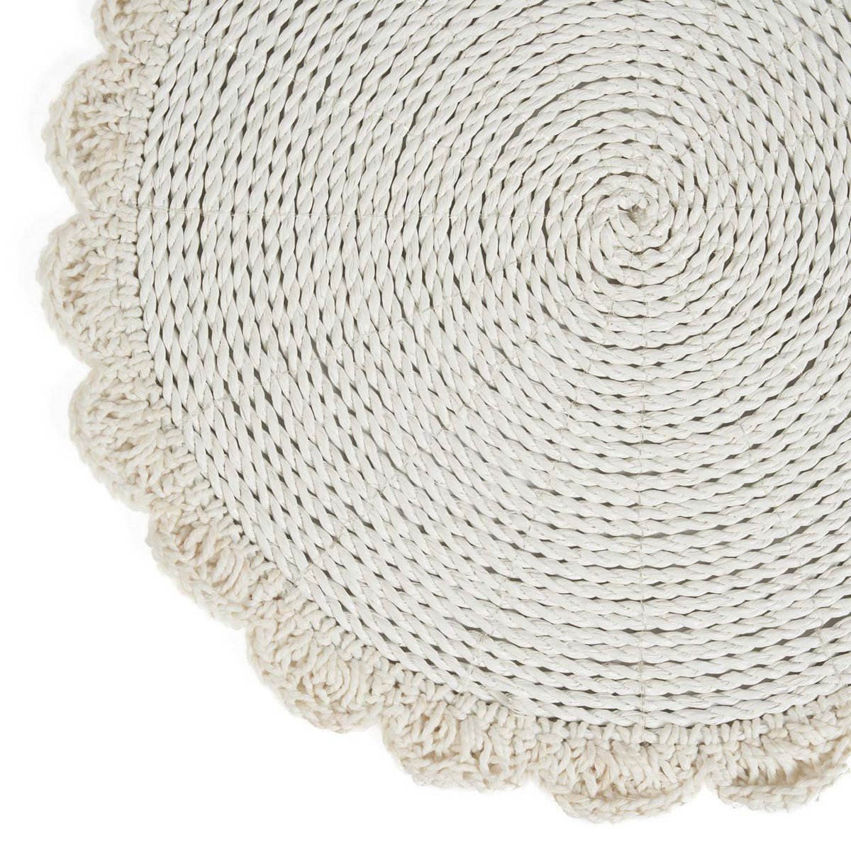 Le napperon de mariage en macramé - Naturel