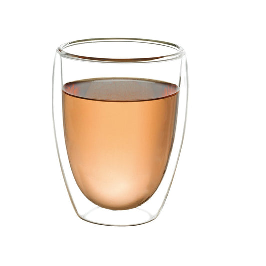 Tasses à thé en verre double paroi 250ml - lot de 2