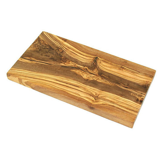 Planche à déjeuner carrée 25 x 15 cm en bois d'olivier