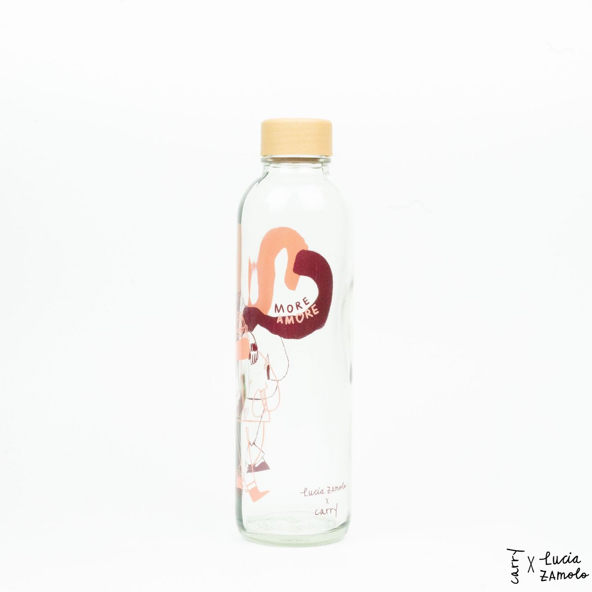 MORE AMORE ROUGE Bouteille en verre de 0,7 l