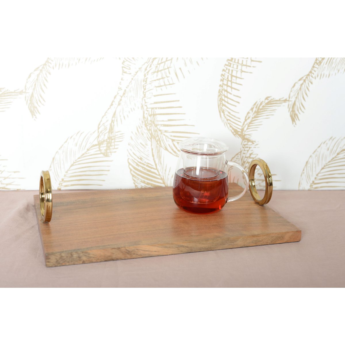 Mug à infusion en verre avec filtre en verre 550ml