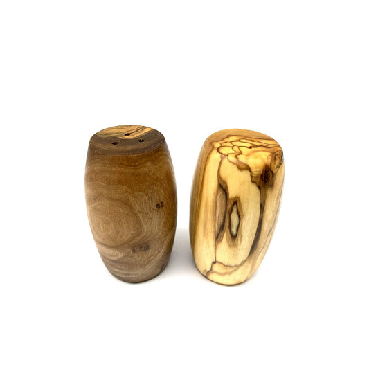 Set de 2 salières et poivrières FASS en bois d'olivier