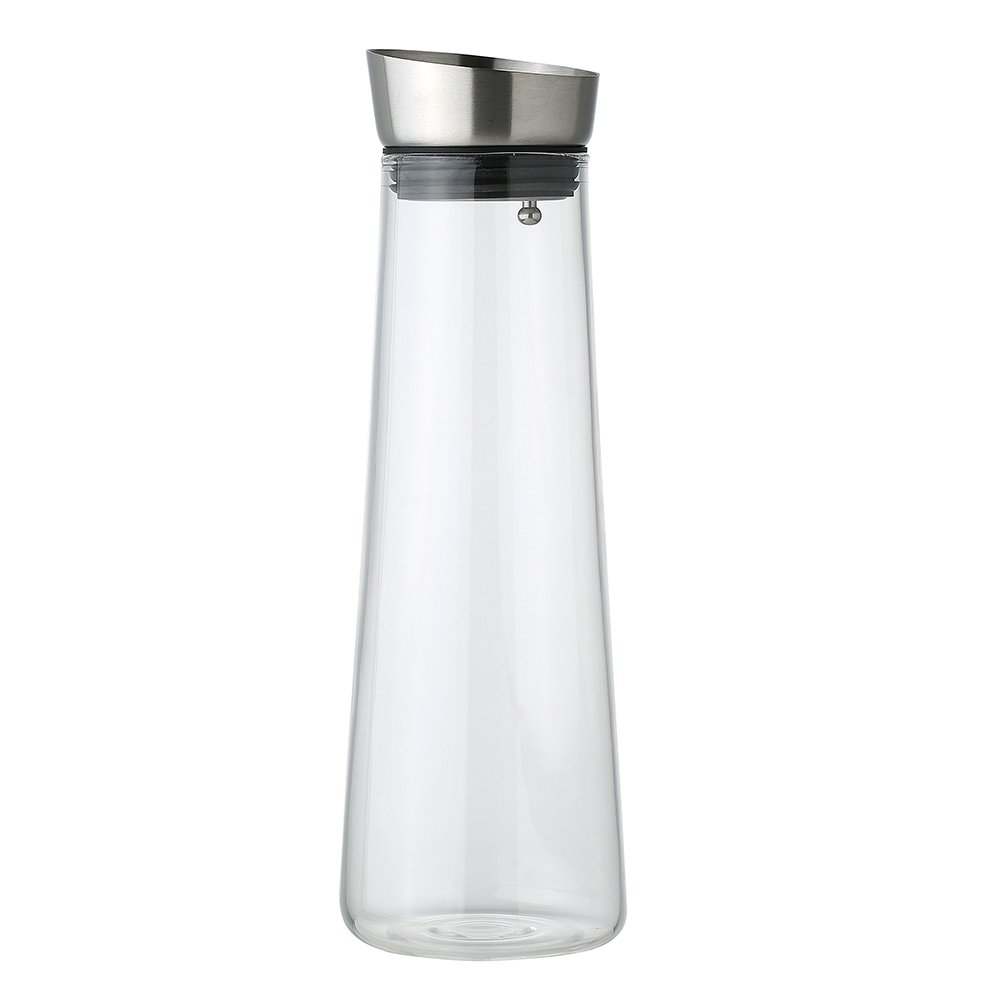 Pichet en verre bouchon métal 1.2l
