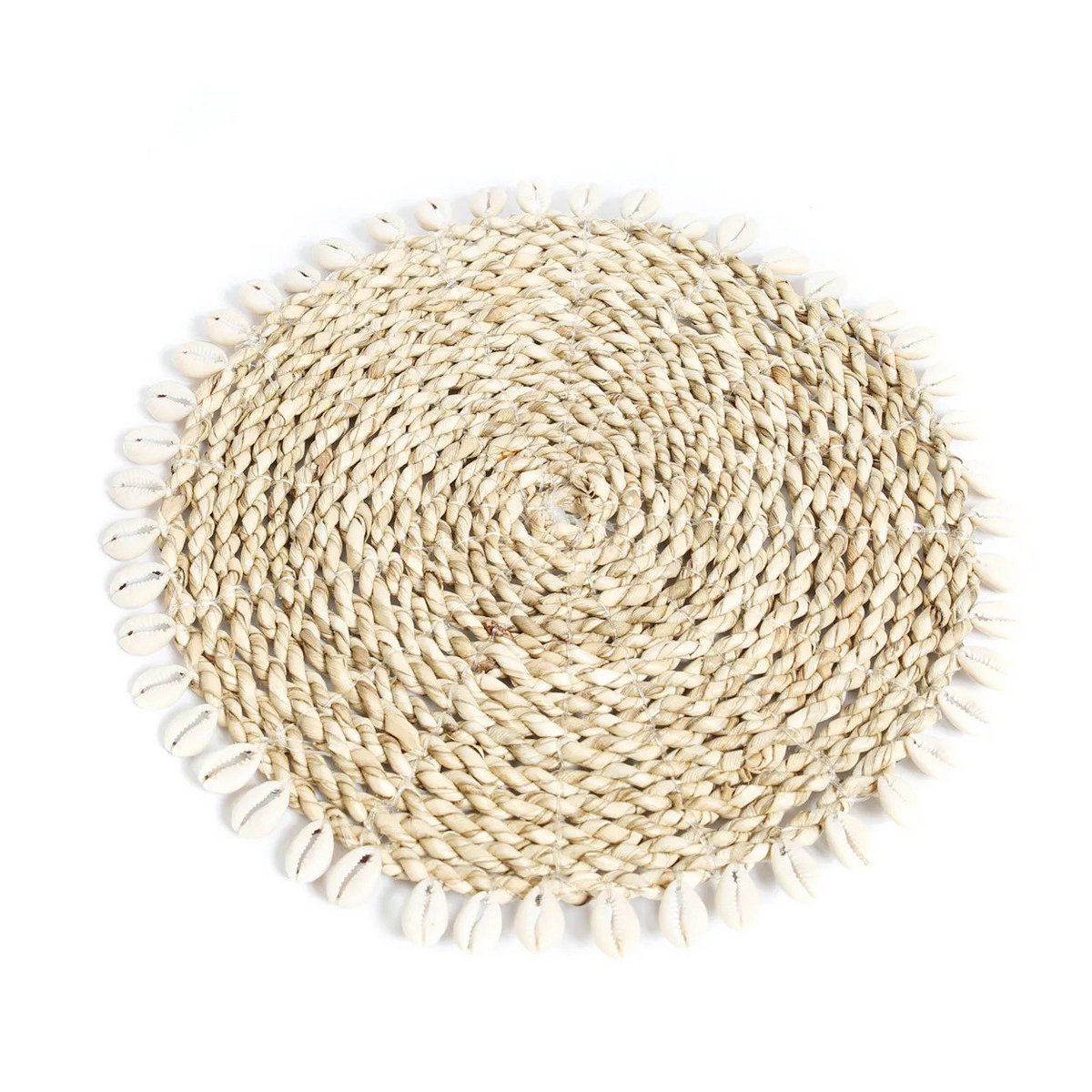 Sous-verre Seagrass Shell Pan - Naturel