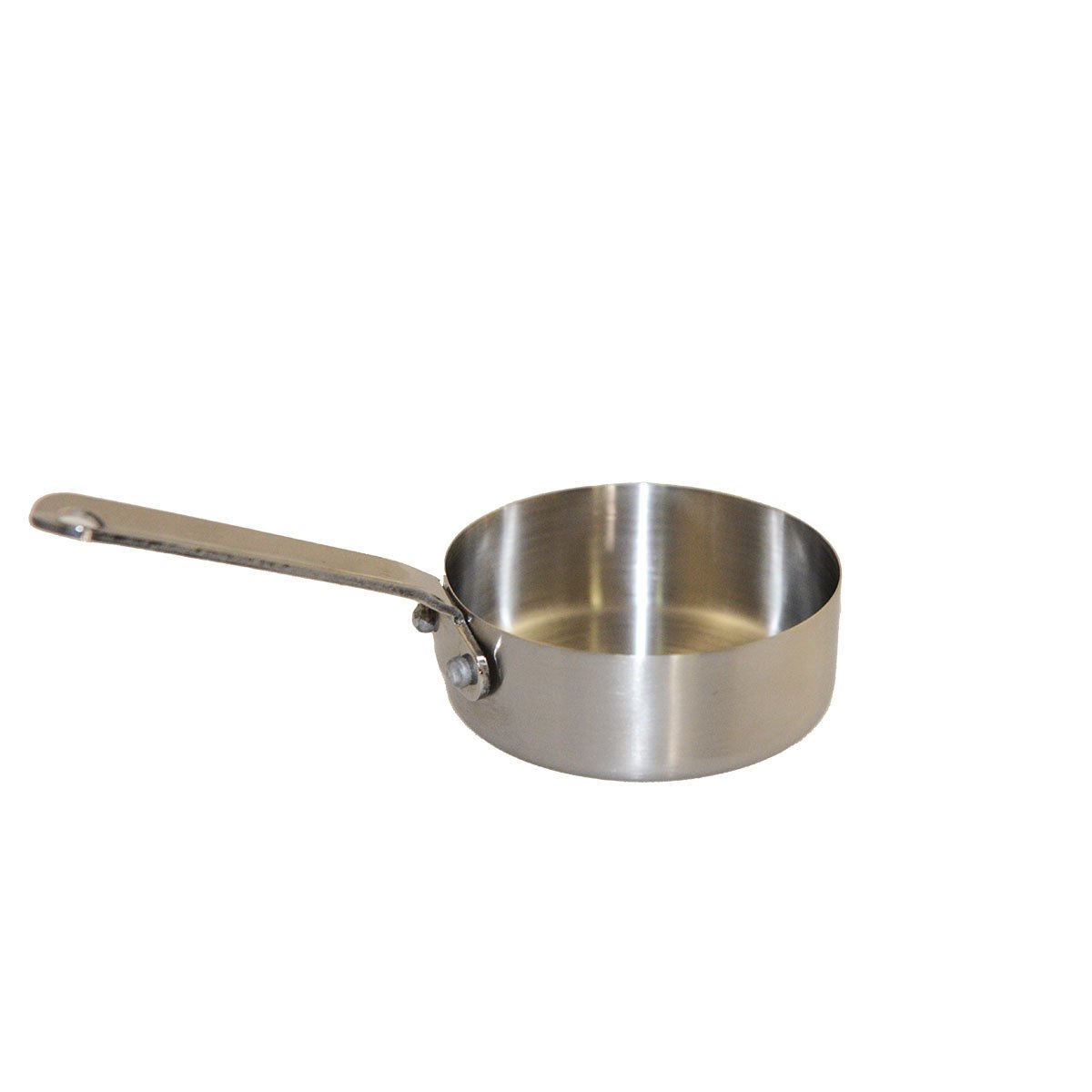 Mini casserolette ronde mat avec long manche 7x7x2.5cm
