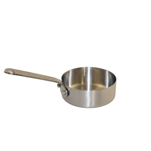 Mini casserolette ronde mat avec long manche 7x7x2.5cm