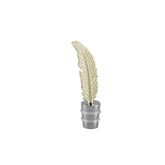 Bouchon de bouteille plume doré