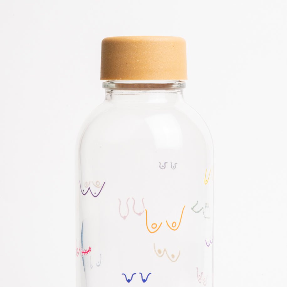 BOOBIES Bouteille en verre de 0,7 l
