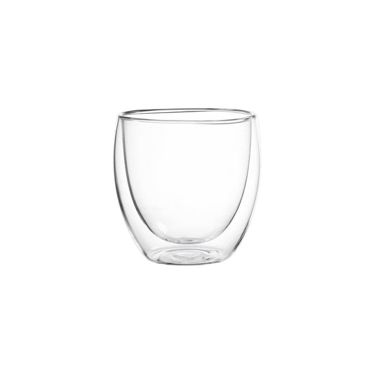 Tasses expresso verre double paroi 80ml - lot de 4