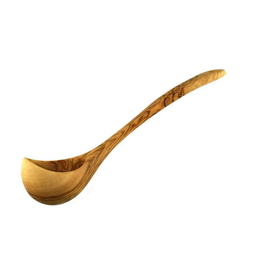 Louche pour cuisine & sauna 25 cm en bois d'olivier