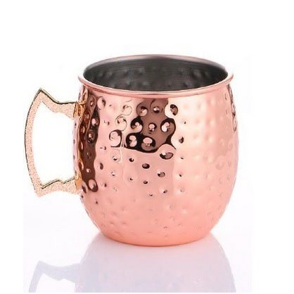 Mug cuivre martelé avec anse