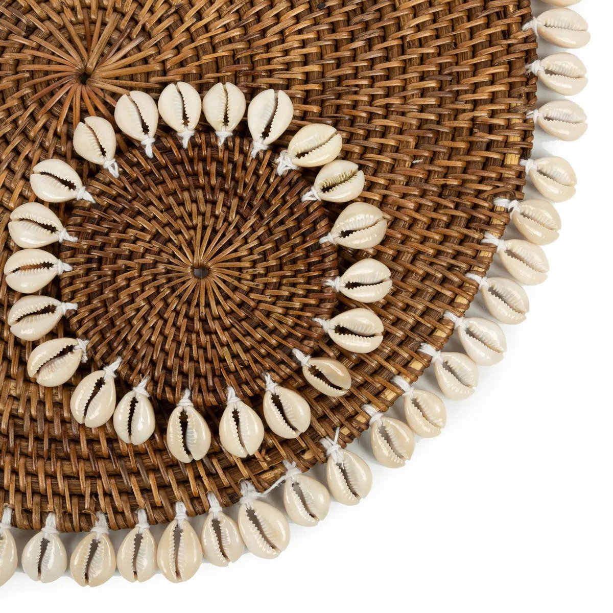 Le Coaster Colonial Shell - Brun Naturel