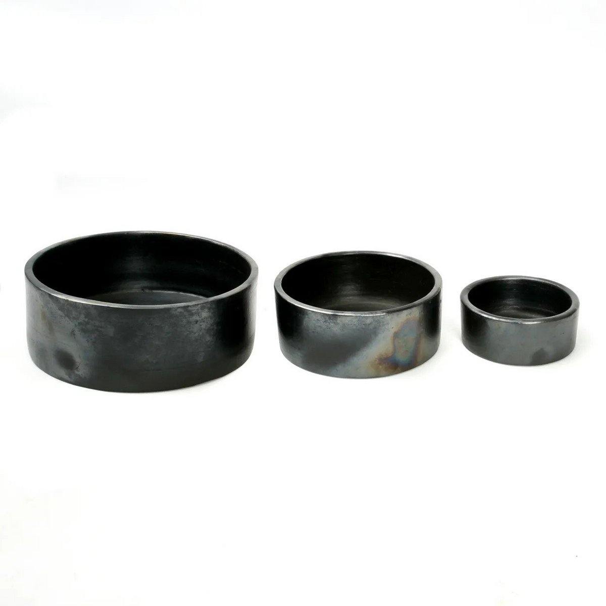 Le Plat Cylindre Brûlé - Noir - Lot de 3