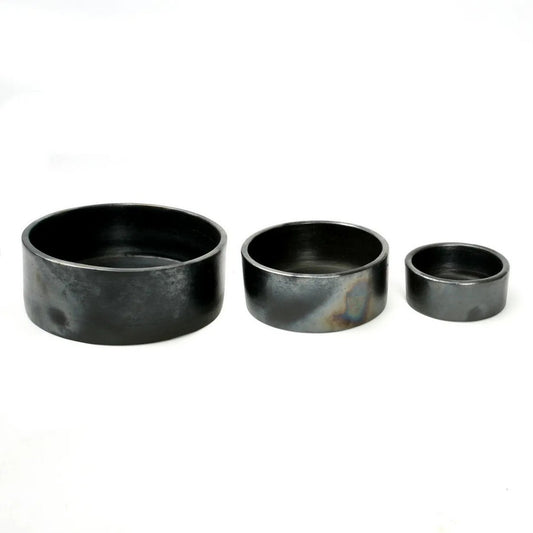 Le Plat Cylindre Brûlé - Noir - Lot de 3