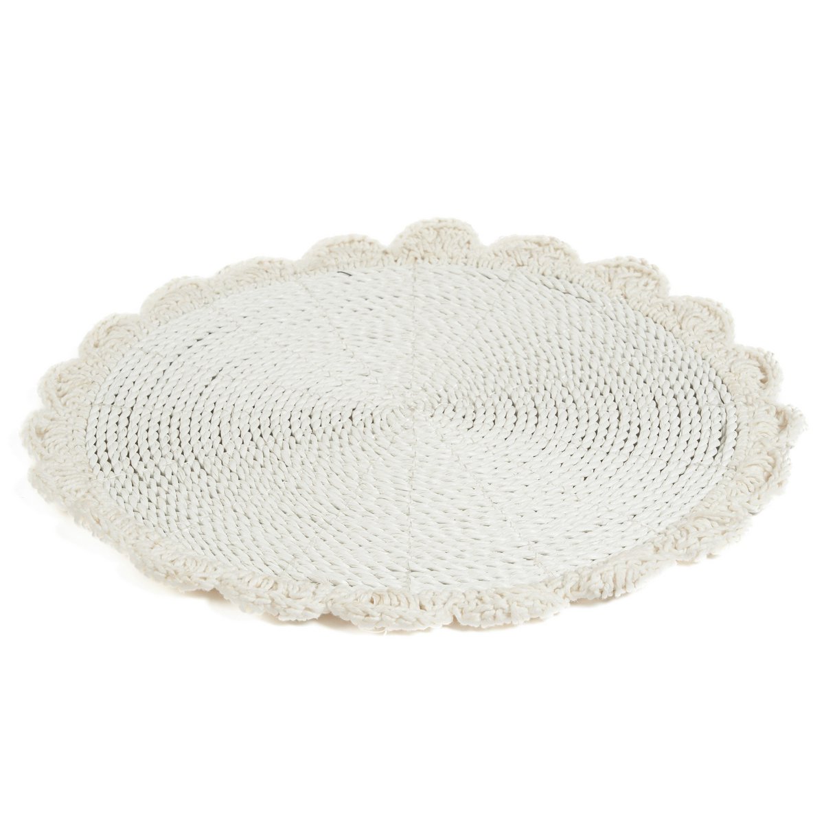 Le napperon de mariage en macramé - Naturel