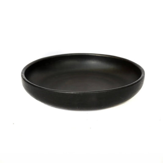 Assiette Creuse Brûlée - Noir - M