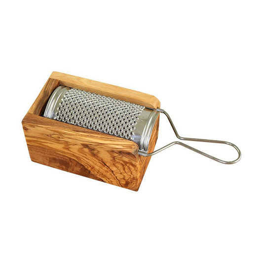 Grande râpe à parmesan/fromage en bois d'olivier