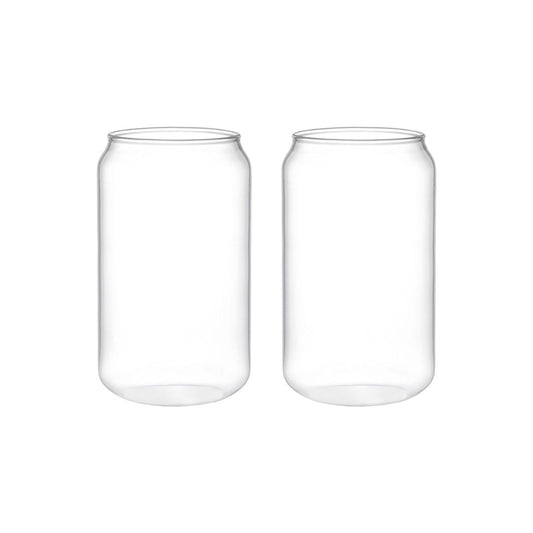 Verres à eau haut forme canette 380ml - lot de 2