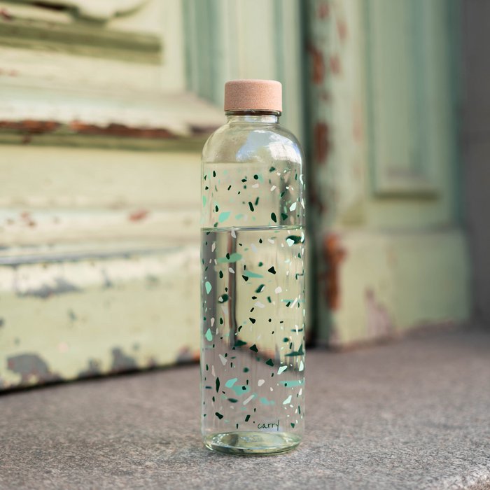 Bouteille en verre 1,0 L - TERRAZZO