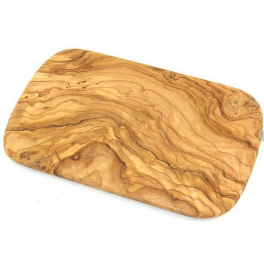 Lot de 6 planches à petit-déjeuner env.22 x 14 cm en bois d'olivier