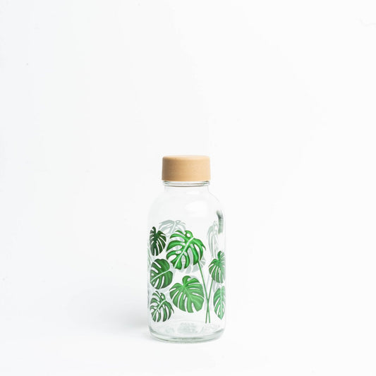 GREEN LIVING Bouteille en verre de 0,4 l